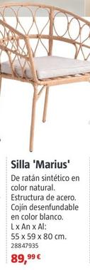 Oferta de Silla 'Marius' por 89,99€ en BAUHAUS