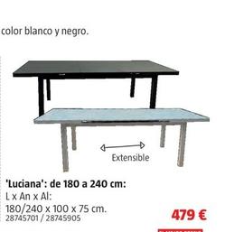 Oferta de 'Luciana': de 180 a 240 cm: Mesa extensible 'Luciana' por 479€ en BAUHAUS