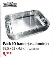 Oferta de Kingstone - Pack 10 Bandeja De Alumino por 5,99€ en BAUHAUS