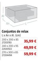 Oferta de Conjuntos De Relax por 35,99€ en BAUHAUS
