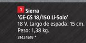 Oferta de Einhell - Sierra Ge-cs 18/150 Li-solo por 89,95€ en BAUHAUS