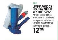 Oferta de Gre - Limpiafondos Piscina Micro Venturi por 12,95€ en Ferrcash