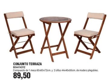 Oferta de Conjunto Terraza por 89,5€ en Coinfer