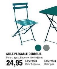 Oferta de Silla Plegable Cordelia por 24,95€ en Coinfer