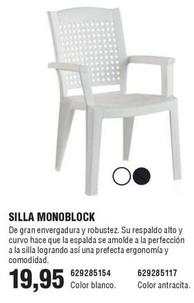 Oferta de Silla Monoblock por 19,95€ en Coinfer
