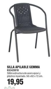 Oferta de Silla Apilable Gemma por 19,95€ en Coinfer