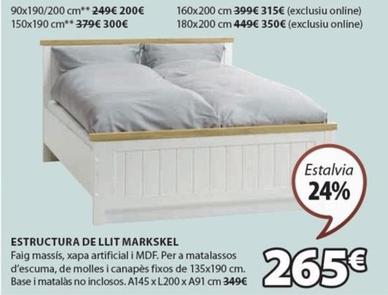 Oferta de Estructura cama por 265€ en JYSK