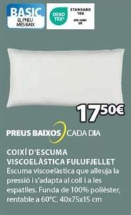 Oferta de Almohada viscoelástica por 17,5€ en JYSK