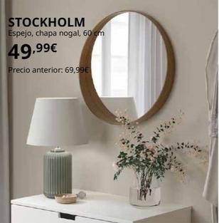 Oferta de Stockholm - Espejo, Chapa Nogal, 60 Cm por 49,99€ en IKEA