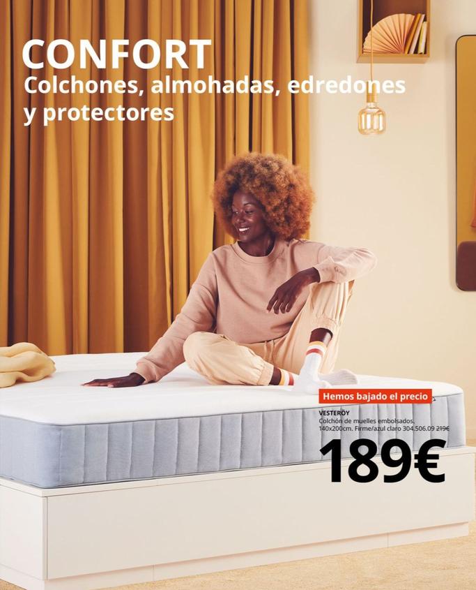 Oferta de Colchón De Muelles Embolsados. por 189€ en IKEA