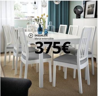 Oferta de Ekedalen - Mesa Extensible por 375€ en IKEA