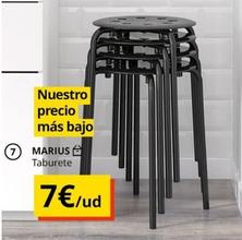 Oferta de Marius Taburete por 7€ en IKEA