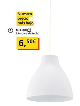 Oferta de Melodi Lampara De Techo por 6,5€ en IKEA