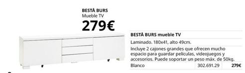 Oferta de Ikea - Mueble Tv por 279€ en IKEA
