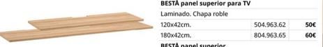 Oferta de Ikea - Panel Superior Para Tv Laminado por 60€ en IKEA