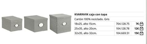 Oferta de Caja con tapa por 7€ en IKEA