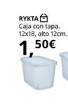 Oferta de Caja con tapa por 1,5€ en IKEA