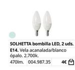 Oferta de Bombilla por 4€ en IKEA