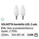 Oferta de Bombilla por 3,5€ en IKEA