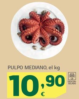 Oferta de Pulpo Mediano por 10,9€ en HiperDino