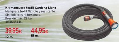 Oferta de Gardena - Kit Manguera Textil Liano por 39,95€ en Cadena88