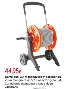 Oferta de Carro Con 20 M Manguera Y Accesorios por 44,95€ en Cadena88