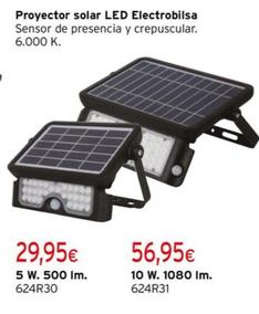 Oferta de Proyector Solar Led Electrobilsa por 29,95€ en Cadena88
