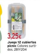 Oferta de Juego 12 Cubiertos Pícnic por 3,25€ en Cadena88