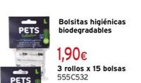 Oferta de Bolsitas Higiénicas Biodegradables por 1,9€ en Cadena88
