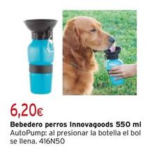 Oferta de Innovagoods - Bebedero Perros  por 6,2€ en Cadena88