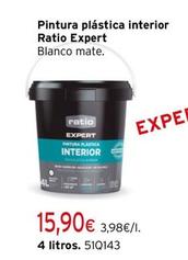 Oferta de Ratio - Pintura Plástica Interior Expert por 15,9€ en Cadena88