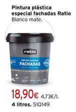 Oferta de Ratio - Pintura Plástica Especial Fachadas por 18,9€ en Cadena88