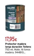 Oferta de Tollens - Protector Madera Larga Duración  por 17,95€ en Cadena88