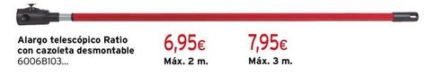Oferta de Ratio - Alargo Telescópico Con Cazoleta Desmontable por 6,95€ en Cadena88