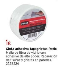 Oferta de Ratio - Cinta Adhesiva Tapagrietas por 1€ en Cadena88