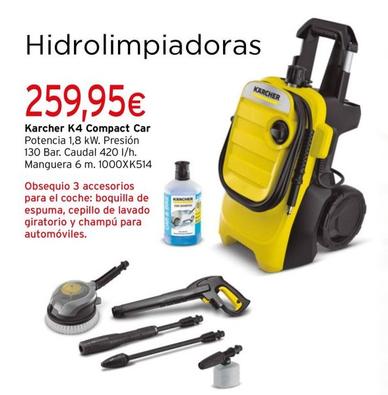 Oferta de Kärcher - Hidrolimpiadoras K4 Compact Car por 259,95€ en Cadena88