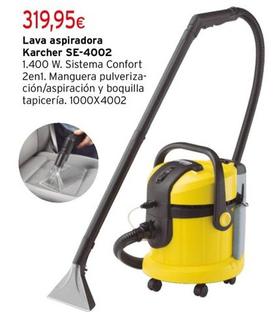 Oferta de Kärcher - Lava Aspiradora SE-4002 1.400 W por 319,95€ en Cadena88
