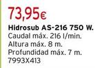 Oferta de Hidrosub - As-216 750 W. por 73,95€ en Cadena88