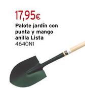 Oferta de Lista - Palote Jardín Con Punta y Mango Anilla por 17,95€ en Cadena88