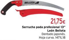 Oferta de Bellota - Serrucho Poda Profesional 13 por 21,75€ en Cadena88