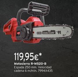 Oferta de Ratio -  Motosierra R-M520-B por 119,95€ en Cadena88