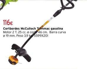 Oferta de Mcculloch - Cortbordes Tommac Gasolina por 116€ en Cadena88