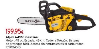 Oferta de Star - Alpex A4518 Gasolina por 199,95€ en Cadena88