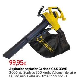 Oferta de Garland - Aspirador Soplador Gas 339E por 99,95€ en Cadena88