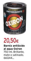 Oferta de Oxiron - Barniz Antióxido Al Agua por 20,5€ en Cadena88