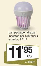 Oferta de Làmpada Per Atrapar Insectes Per A Interior I Exterior por 11,95€ en BonpreuEsclat
