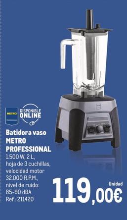 Oferta de Metro Professional - Batidora Vaso por 119€ en Makro