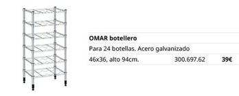 Oferta de Omar Botellero por 39€ en IKEA