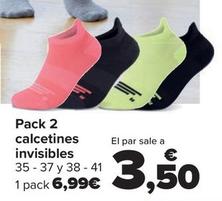 Oferta de Tex - Pack 2 Calcetines Invisibles por 6,99€ en Carrefour