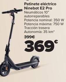 Oferta de Segway-Ninebot - Patinete Eléctrico Ninebot E2 Pro por 369€ en Carrefour